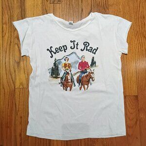 NWOT Indy Brand 'Keep It Rad" tee size small